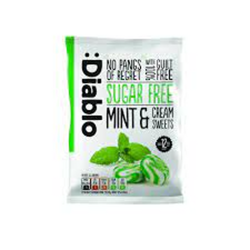 DIABLO CANDY MINT & CREAM SWEETS SUGAR FREE 75 GM