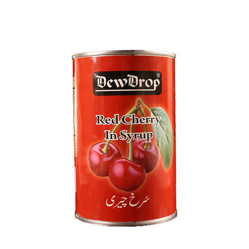 DEWDROP RED CHERRY IN SYRUP 350 GM
