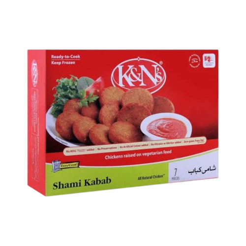 K AND N SHAMI KABAB SMALL 7 PCS 252 GM