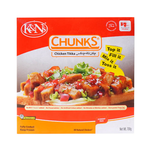 K AND N CHUNKS CHICKEN TIKKA 700 GM