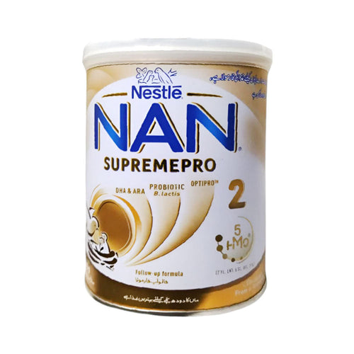 NESTLE NAN 2 SUPREMEPRO MILK POWDER TIN 400 GM