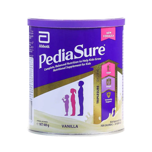 PEDIASURE NUTRITIONAL SUPPLEMENT POWDER FOR KIDS VANILLA TIN 400 GM