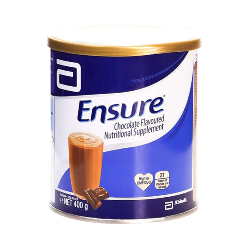 ENSURE NUTRITIONAL SUPPLEMENT POWDER CHOCOLATE TIN 400 GM
