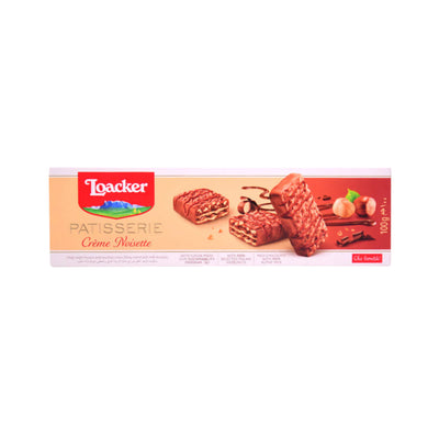 LOACKER WAFER PATISSERIE NOISETTE 100 GM