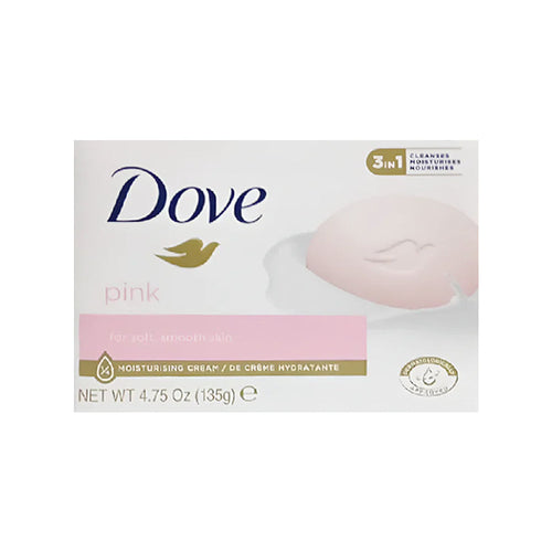 DOVE SOAP PINK MOISTURISING CREAM 3IN1 BAR 135 GM