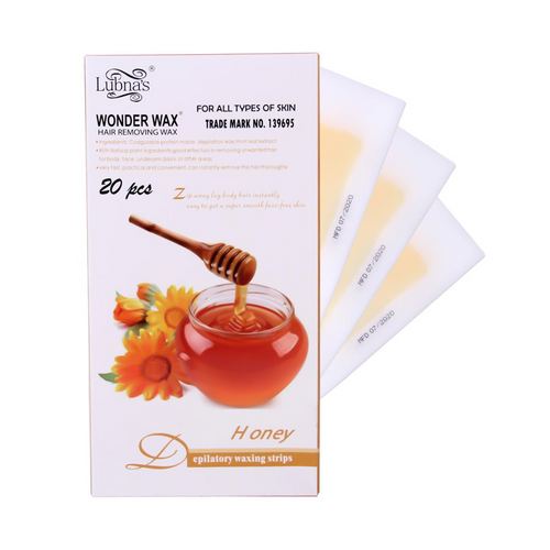 LUBNAS WONDER WAX STRIPS HONEY HAIR REMOVING 20S