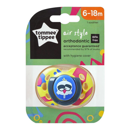 TOMMEE TIPPEE SOOTHER AIR STYLE 433377 BASIC 6-18M