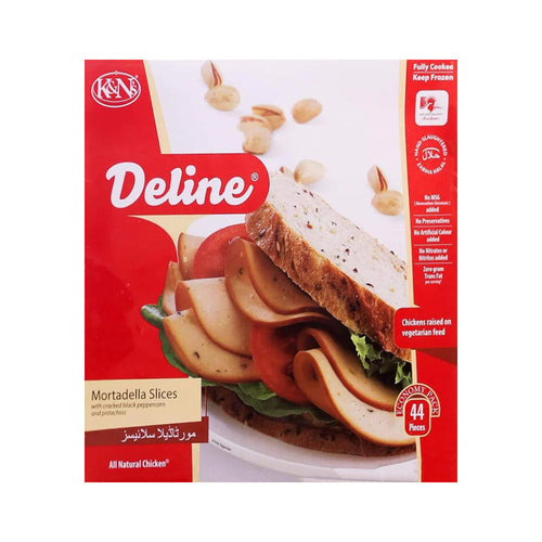 K AND N MORTADELLA SLICES 44 PCS 616 GM