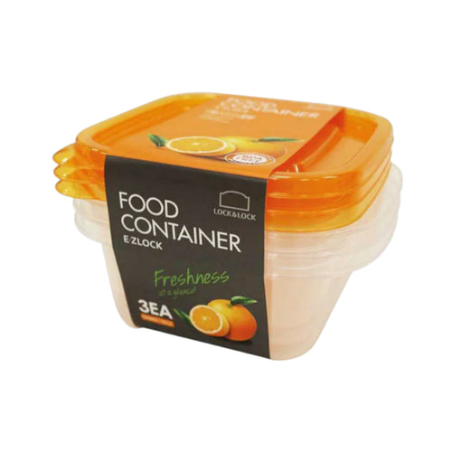 E.Z LOCK RECT CONTAINER 3PC HLE130S 1150 ML