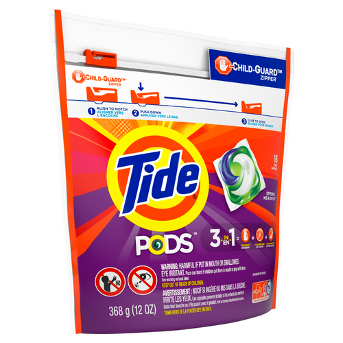 TIDE WASHING PODS SPRING MEADOW 3IN1 16PC 347 GM