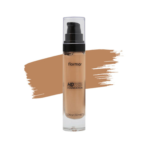 FLORMAR INVISIBLE COVER HD FOUNDATION CREAMY BE 70 PC