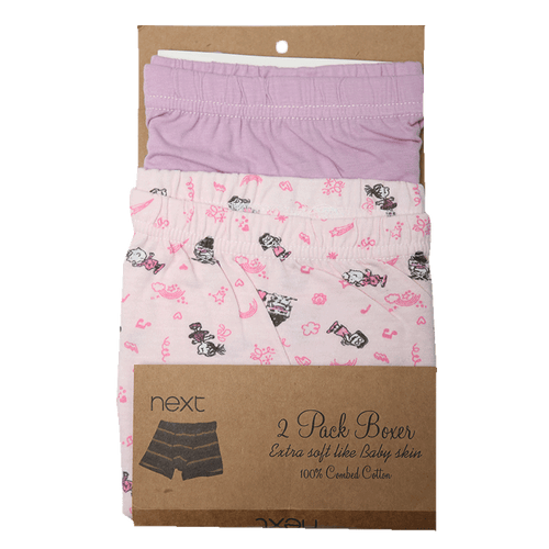 GIRLS BOXER MS-18 2PC PACK BASIC