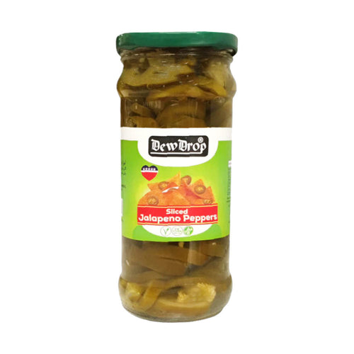 DEW DROP PICKLE JALAPENO SLICED GREEN 320 GM