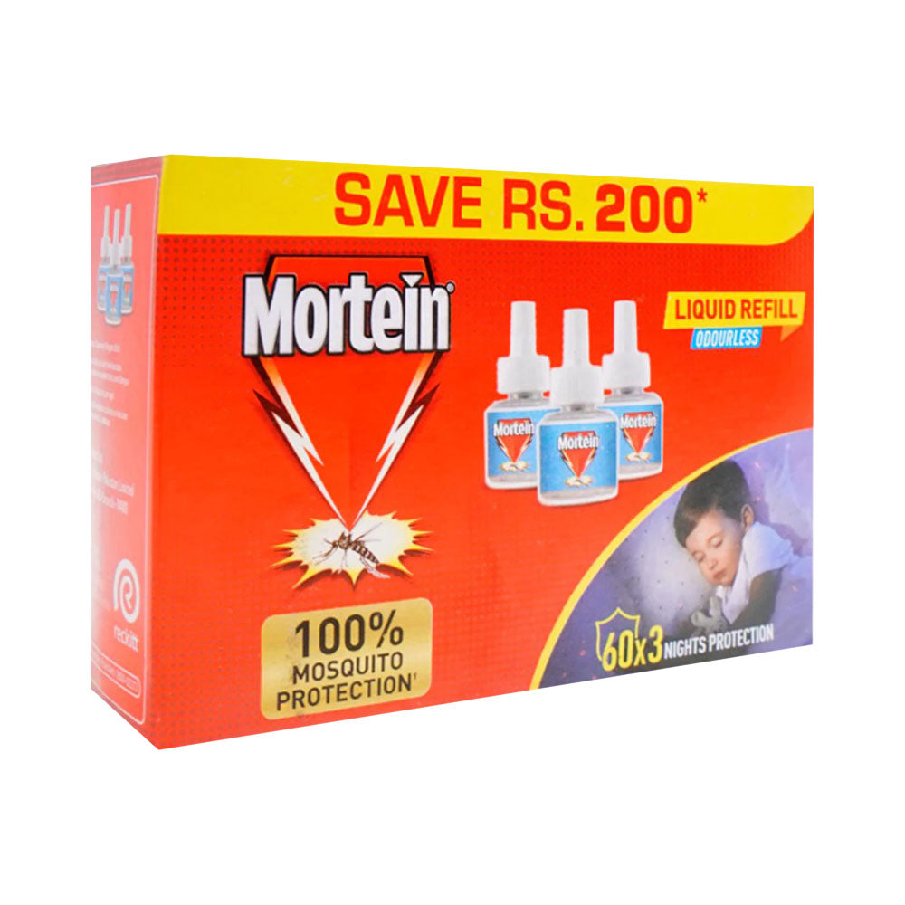 MORTEIN REFILE 360 REACH LIQUID ODOURLESS 3PC JAMBO PACK