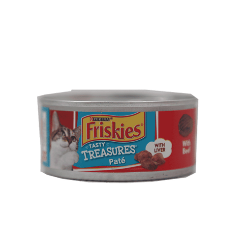 PURINA FRISKIES CAT FOOD BEEF & LIVER DINNER CHEESE 156 GM