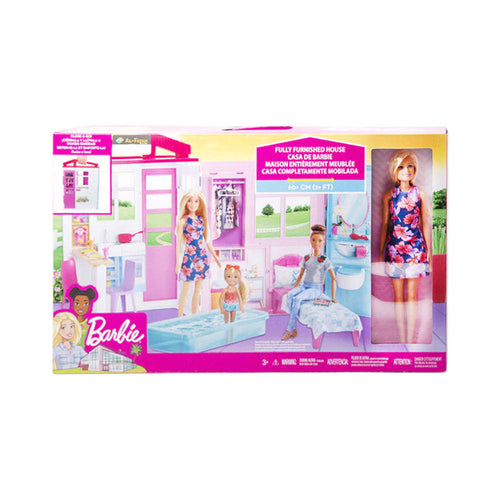 Fxg55 Barbie Doll With House Furniture