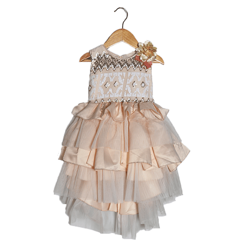 GIRLS FANCY FROCK 0-24 MONTH MS-19 V24