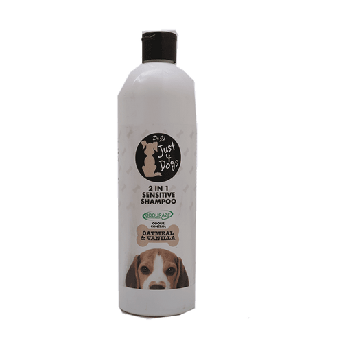 JUST 4 DOG SHAMPOO SENSITIVE OATMEAL & VANILLA 2IN1 500 ML