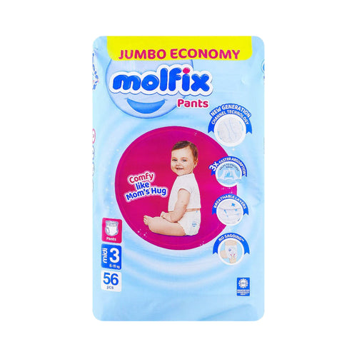 MOLFIX PANTS MIDI NO3 6-11 KG 56 PCS