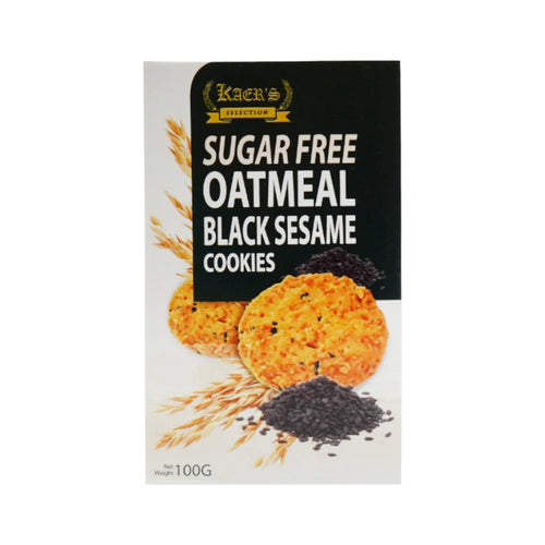 KAER'S SUGAR FREE OATMEAL BLACK SESAME COOKIES 100 GM