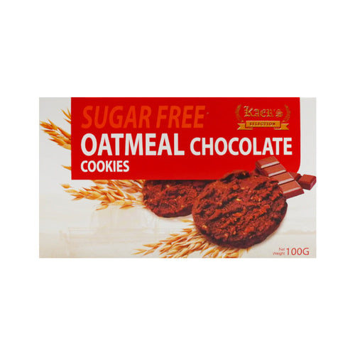 KAERS SELECTION COOKIES OATMEAL CHOCOLATE SUGAR FREE 100 GM