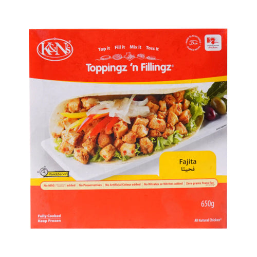 K AND N TOPPINGZ N FILLINGZ FAJITA 650 GM