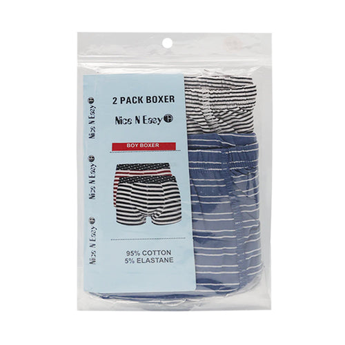 BOYS BOXER 2PC PACK NICE & EASY 2-3 YEAR HC-032
