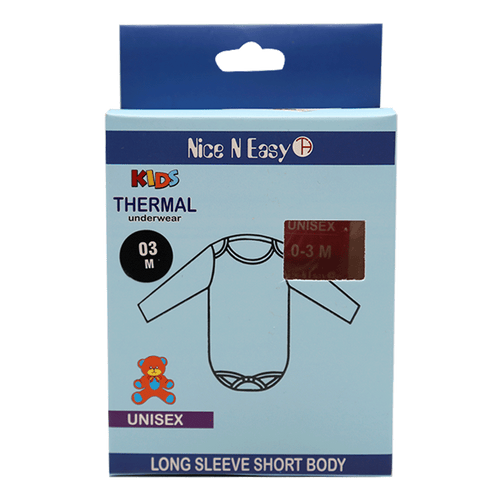 THERMAL L/S BODY SUIT NICE & EASY MW-21 0-3M HC-002