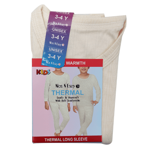 GIRLS L/S THERMAL TOP SELF DESIGN MW-20 3-4 YEAR