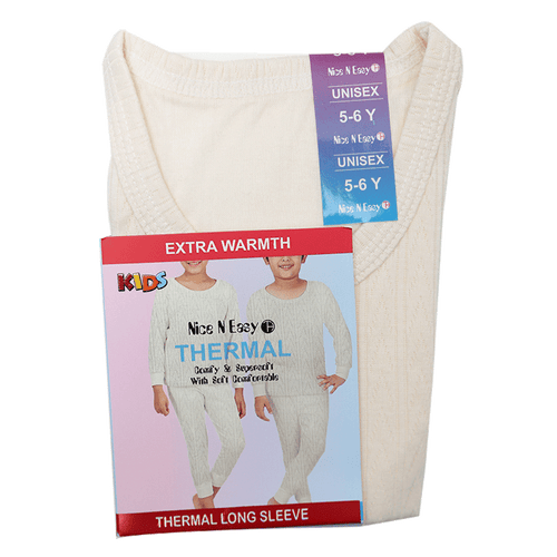 GIRLS L/S THERMAL TOP SELF DESIGN MW-20 5-6 YEAR