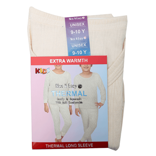 GIRLS L/S THERMAL TOP SELF DESIGN MW-20 9-10 YEAR