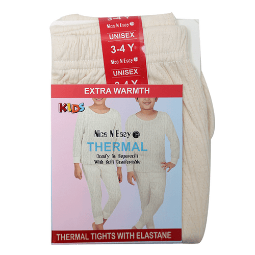 GIRLS THERMAL PAJAMA SELF DESIGN MW-20 3-4 YEAR