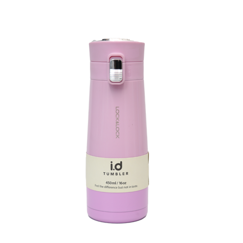 LOCK & LOCK MACARON TUMBLER ONE TOUCH 450ML LLLHC3234PIK
