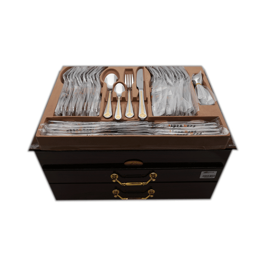 CUTLERY SET ALPEN BERG 128PC GG-053