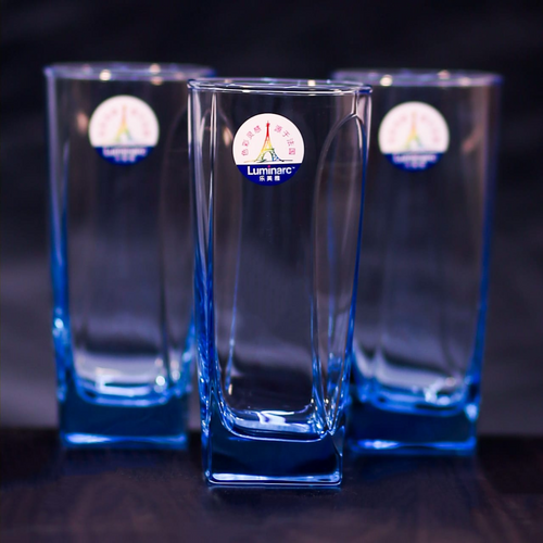 GLASS LUMINARC FLAME COLOR ICE BLUE L4740 (Pack 6)
