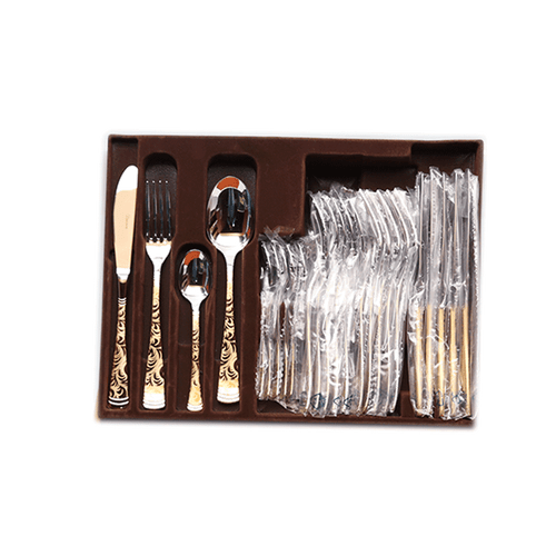 CUTTLERY SET GIORINOX 24PC FELCI GOLD 6398-24