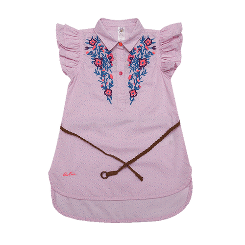 GIRLS CAP SLV BLOUSE S-202012 SU-21 3-4 YEAR