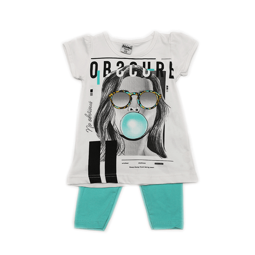 GIRLS S/S 2PC CAPRI SUIT 201 47 TUR SU-21 12-18M