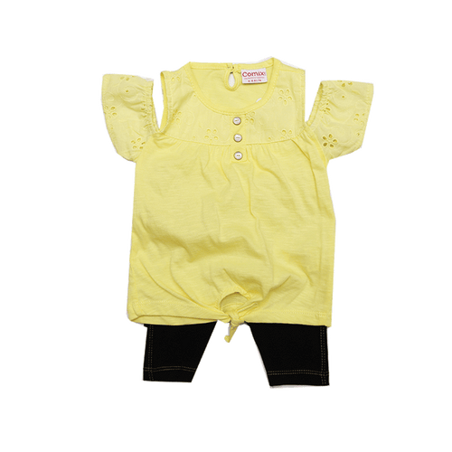 GIRLS CAP SLEEVES 2PC CAPRI SUIT 026 169 TUR SU-21 6-9M
