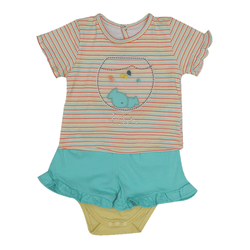 GIRLS 3PC KNICKER SUIT 443 TUR SU-21 18-24M