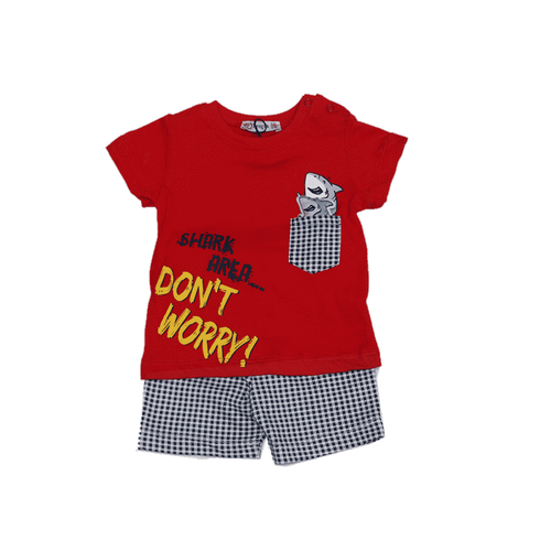 BOYS S/S NICKER SUIT 215502 TUR SU-21 3-6M