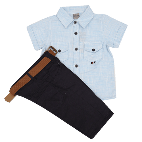 BOYS S/S 2PC PANT SUIT 131 TUR SU-21 12-18M