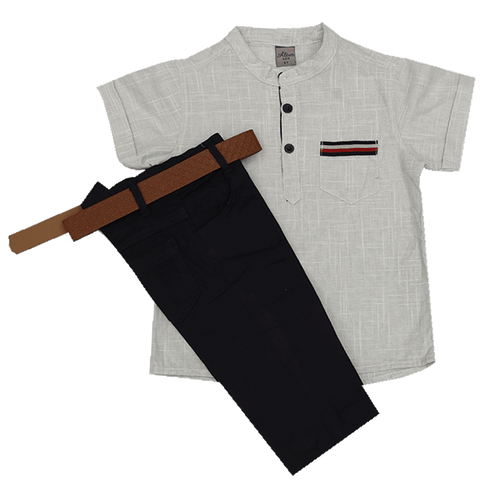 BOYS S/S 2PC PANT SUIT 099 TUR SU-21 2-3 YEAR