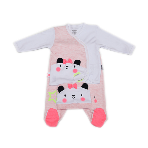 GIRLS L/S 3PC PAJAMA SUIT 15015 TUR SU-21 3-6M