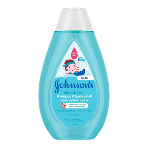 JOHNSONS KIDS SHAMPOO & BODY WASH CLEAN & FRESH 400 ML