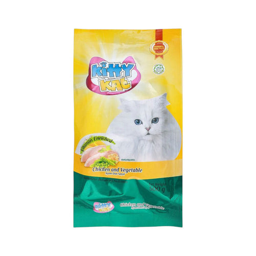 KITTY KAT CHICKEN AND VEGETABLE VITAMIN ENRICHED 500GM