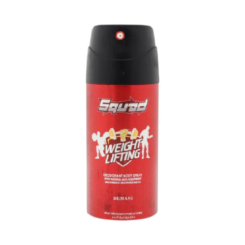 HEMANI SQUAD WEIGHT LIFTING BODY SPRAY 150 ML