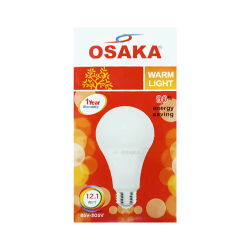 OSAKA 12 WATT WARM LIGHT LED BULB E27