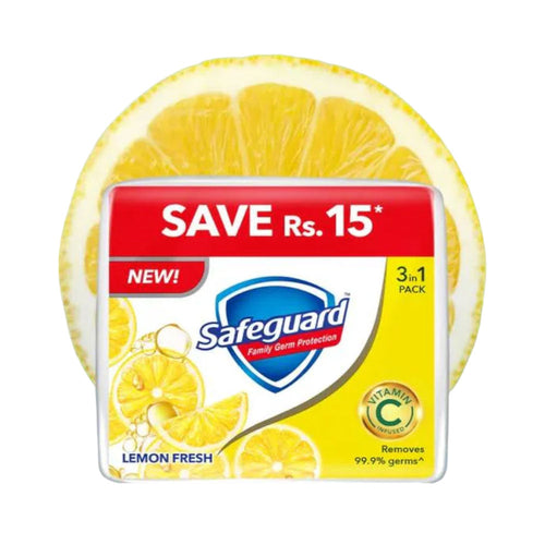 SAFEGUARD SOAP LEMON FRESH JUMBO SIZE 3X168 GM