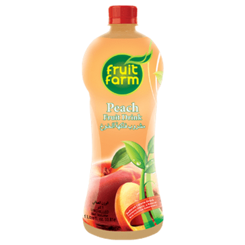 FRUIT FARM PEACH FRUIT DRINK BOTTLE 1LTR